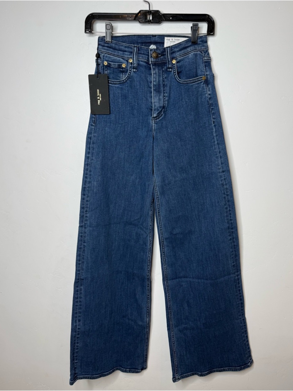 Rag and Bone High Rise Ultra Wide Leg Jeans Womens Size 23 NWT